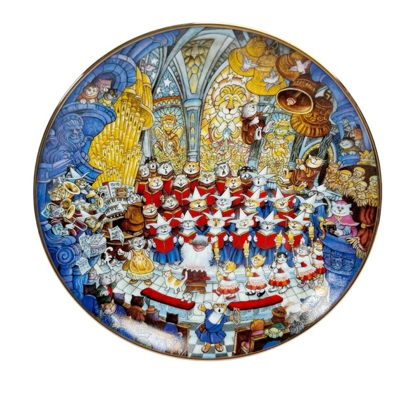 Franklin Mint Heirloom Bill Bell Ave Meow-A Cats Collector Plate - Picture 1 of 10